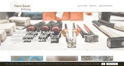 Desktop Screenshot of hanssauerstiftung.de